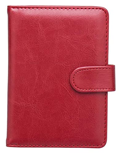 LOKAXXZU Kartenhalter Hülle Multifunktion Leder HaSpe Brieftaschen Geschäfts Reisepassabdeckung Paket Bargeld Coin Wallet (rot) von LOKAXXZU