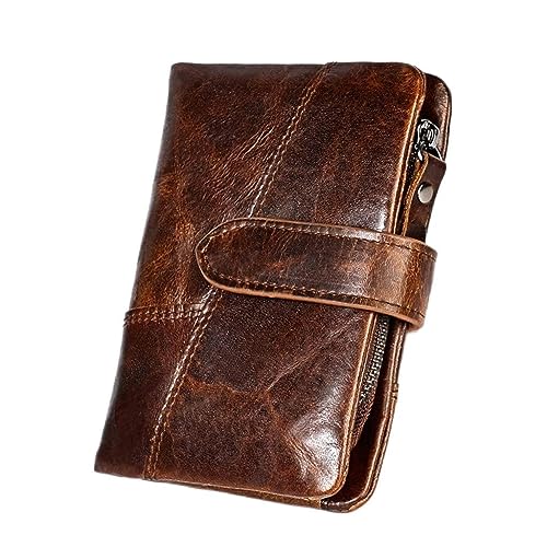 LOKAXXZU Kurze echte Leder-Herren-Brieftasche Erste Schicht Cowide Anti-Diebstahl-Bürste Uns Geldclip-Brieftasche (Farbe: 3-Pack, Größe von LOKAXXZU