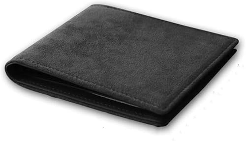 LOKAXXZU Kurzklammern Brieftasche Herren Brieftasche Wallet Wallet -Kartenhalter Einfacher Faltbrieftasche (Farbe: Grün, Größe: Wie das Bild zeigt), schwarz von LOKAXXZU