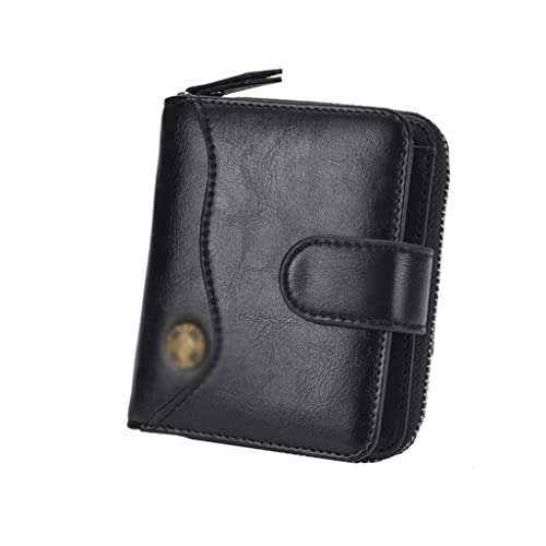 LOKAXXZU Leder-Herren-Brieftasche Multifunktionaler kurzer Männer Brieftasche Reißverschluss Schnalle Münze Multi-Card-Taschenkupplung (a LOKAXXZU Leder-Herren-Brieftasche Multifunktionaler kurzer Männer Brieftasche Reißverschluss Schnalle Münze Multi-Card-Taschenkupplung (a von LOKAXXZU