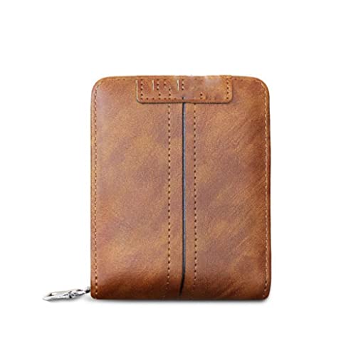 LOKAXXZU Männer Geldbeutel Kurzstil Reißverschluss Kartenbeutel Herren Brieftasche Geld Clip Card Bag Führerschein Münze von LOKAXXZU