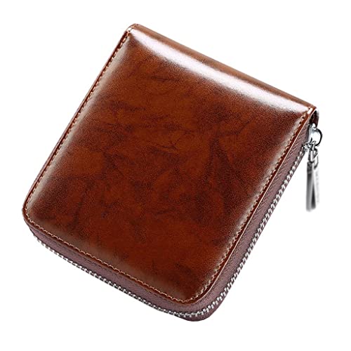 LOKAXXZU Männer Geldbeutel Kurzstil Zipper Geldbeutel Führerschein Kartentasche Herren Brieftasche Frauen Geldclip Frauen von LOKAXXZU