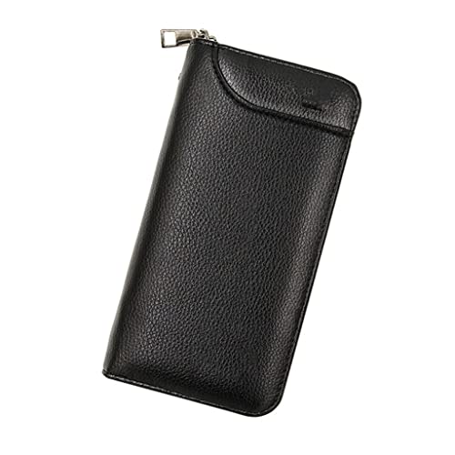 LOKAXXZU Men Wallet Long Style Kreditkartenhalter männliche Telefon Geldbörse Reißverschluss großer Kapazitätsmarke Leder Kupplungsbeutel für Männer (3-Pack, 20 cm*10 cm*2,7 cm) von LOKAXXZU
