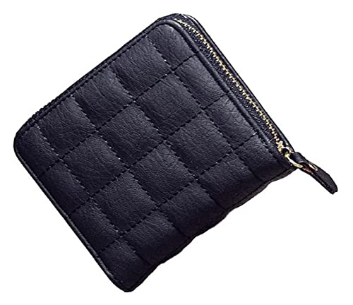 LOKAXXZU Mini Coin Wallet Wozipper kleine Brieftasche WOSTUDENT Kurz niedliche Geldbag -Kartenhalter Brieftasche (schwarz) von LOKAXXZU