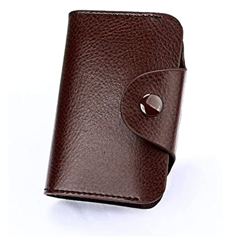 LOKAXXZU Multicolor -Leder -Kreditkartenhalter HaSP Money Wallet Hülle Passportasche (KB39 Kaffee) von LOKAXXZU