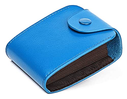 LOKAXXZU Multicolor -Leder -Kreditkartenhalter HaSp Money Wallet Hülle Passbag (KB187 Blau) von LOKAXXZU