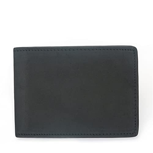 LOKAXXZU Retro Leder Herren Brieftasche Anti-Diebstahl-Pinsel-Oberschicht Cowide Dünne Kurze echte Lederbrieftasche (D, 8x10 cm) von LOKAXXZU