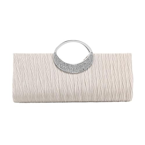 LOKAXXZU Satin Fabric Fleats Abendbeutel Französisch einfache Kupplungsbaus Geldbörsen von LOKAXXZU