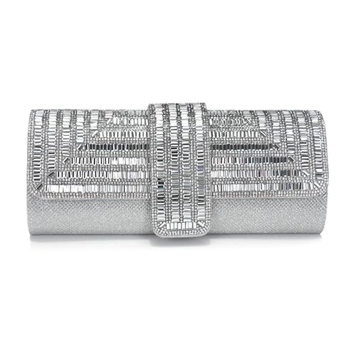 LOKAXXZU Stoffkunst Frauen Abendbeutel Diamant besetzt Kette Bankett Handtasche von LOKAXXZU