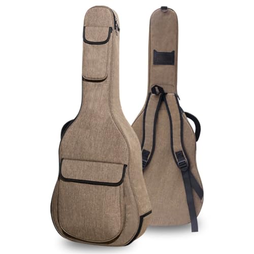 LOKAXXZU Verdickte Gitarrenbeutel tragbare Schulter-Rücken- und Lebbar-Gitarrenkoffer (Fünf-Punkte-Patch-Patch) von LOKAXXZU