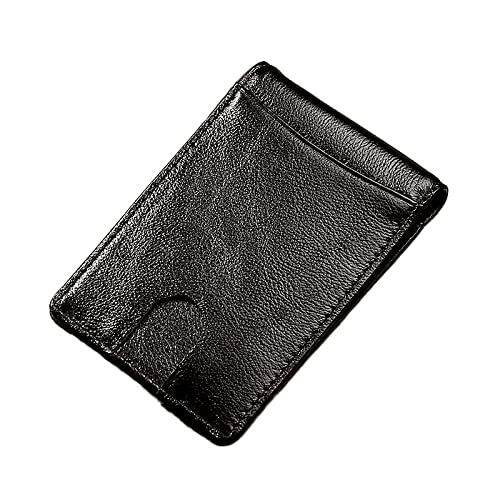 LOKAXXZU Visitenkartenkoffer Leder Multifunktionen Bankhalter Kreditpass Organizer Brieftasche (Kaffee) von LOKAXXZU