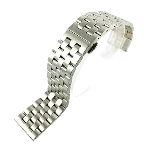 LOKAXXZU Watchband, Metallgurt massiv aus Edelstahl Uhrengurt Armband für Männer und Frauen Armband (Bandfarbe: Schwarz, Bandbreite: 18 mm) von LOKAXXZU