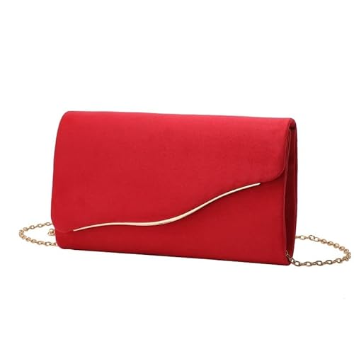 LOKAXXZU Wildleder Frauenabendtasche Französisch Einfache Kupplungsbaus Geldbörsen von LOKAXXZU