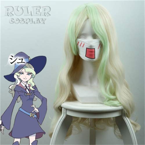 Little Witch Academia Diana Cavendish Anime Cosplay Hair Perücke Lange Perücke+freie Perückenkappe von LOKAXXZU