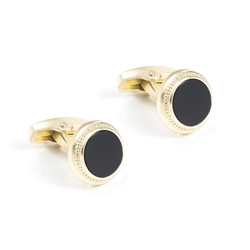 Männer Emaille Manschettenknöpfe Anzug Accessoires Runde Tropfkleber Französisch Hemd Manschettenknöpfe von LOKAXXZU