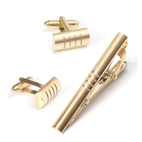 Metal Manschettenkniefe -Clip -Set mit französischem Hemd -Manschettenknopf -Set für Männer von LOKAXXZU