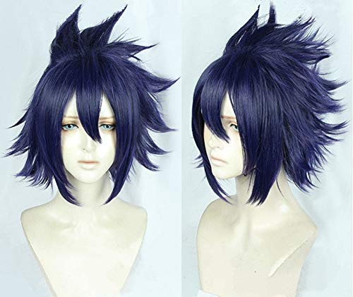 My Hero Academia 3 Tamaki Amajiki Cosplay -Perücken Boku No Hero Academia 3. Saison Kurzer blauer Anime Synthetische Haar Perücken + Perückenkappe von LOKAXXZU