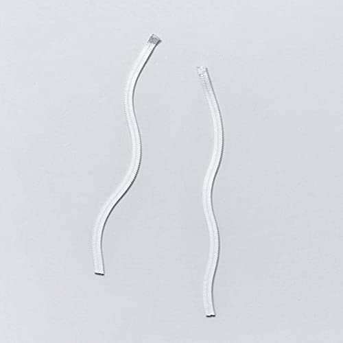 Ohrringe, S925 flache Schlangenknochenohrringe, Damen einfache Kette Quasten Long Ohrringe Paar S925 von LOKAXXZU