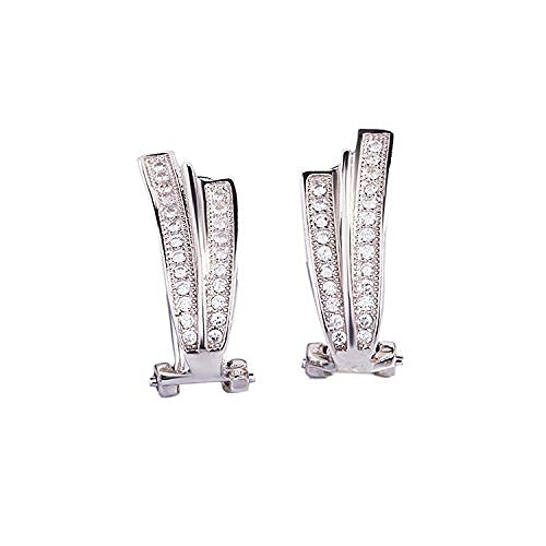 Ohrringe Geschenke für Frauen, Temperamentohrringe, unregelmäßige Ohrstöpsel, Ohrenschnallen, weibliche Bolzen, weiße Ohrringe Trend von LOKAXXZU