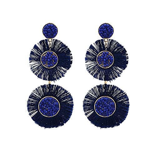 Ohrringe Geschenke für Frauen, übertriebene Ohrringe Bohmian fließende Sulfide auf Frauenkreuzzubehör von LOKAXXZU