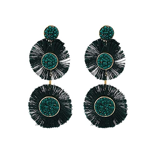 Ohrringe Geschenke für Frauen, übertriebene Ohrringe Bohmian fließende Sulfide auf Frauenkreuzzubehör von LOKAXXZU