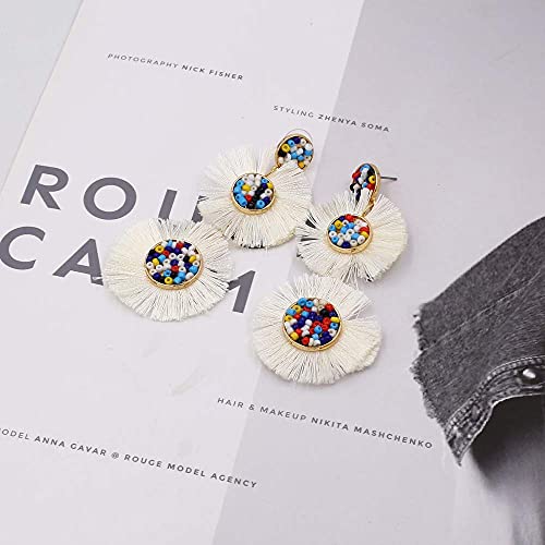 Ohrringe Geschenke für Frauen, übertriebene Ohrringe Bohmian fließende Sulfide auf Frauenkreuzzubehör von LOKAXXZU