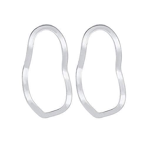 Ohrringe Schmuck für Frauen, Ohrringe geometrische unregelmäßige hohle Welle Atmosphäre Ohrringe Ohrringe Frau, A, A von LOKAXXZU