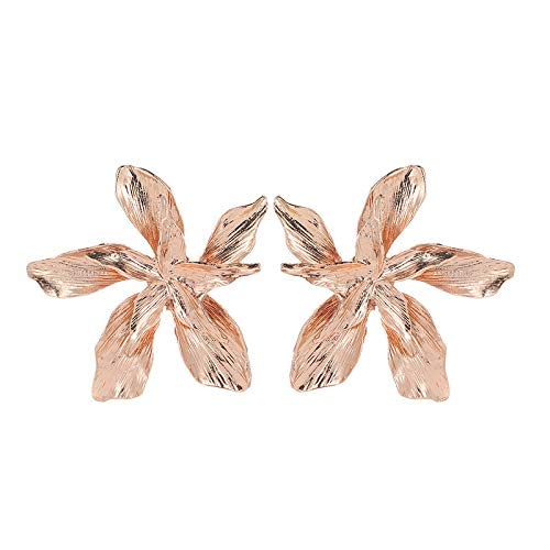 Ohrringe Schmuck für Frauen, einfache Blumenstudie Mode Fünf-Blütenblatt Blume Ohr Ohrring Ohrringe Ohrringe, A, A von LOKAXXZU