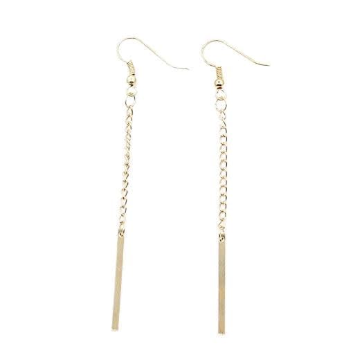 Ohrringe Schmuck für Frauen, lange einfache passende geometrische Kettenohrringe elegante Damen Quasten Ohrringe Ohrringe von LOKAXXZU