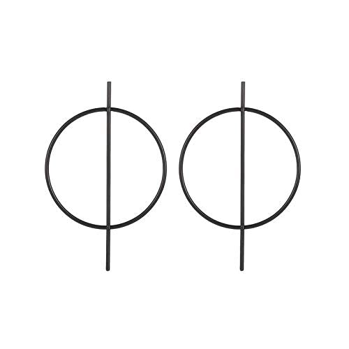 Ohrringe Schmuck für Frauen, übertriebene geometrische Ohrringe Big Circle Nightclub Temperament Das ganze Spiel Beliebte Ohrringe, A, A von LOKAXXZU