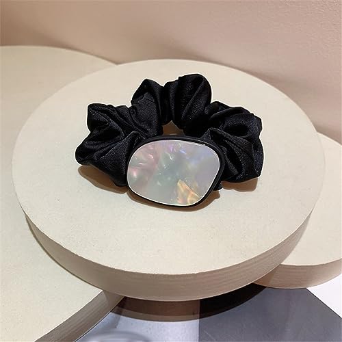 Persönlichkeitstemperament Geometrische Block Gesicht Binde Haarhautband Haarkopfschmuck (schwarz) von LOKAXXZU