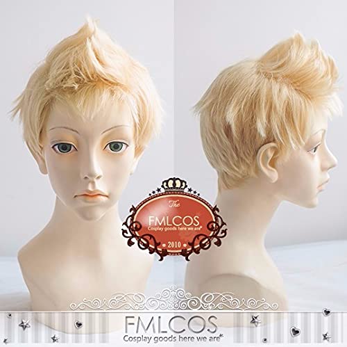 Perücke für Game Persona 5 Ryuji Sakamoto Cosplay Perücke Männer Mode blonde kurze Perücken + Perücken Cap Game Persona 5 als Bild als Bild von LOKAXXZU