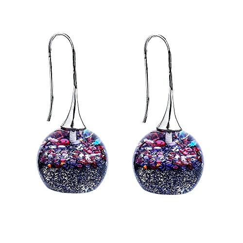 S Armband Charme, Harzmagierohrringe Ohrringe Frauen hundert farbige Glasohrringe Ohrringe Ohrhörer von LOKAXXZU