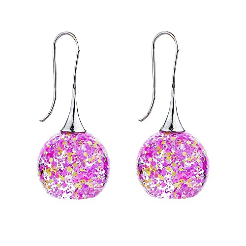 S Armband Charme, Harzmagierohrringe Ohrringe Frauen hundert farbige Glasohrringe Ohrringe Ohrhörer von LOKAXXZU