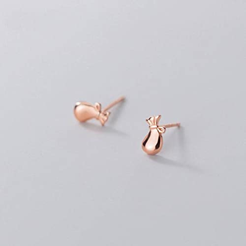 S925 Ohrringe, personalisierte kreative Geldbeutel -Ohrschmuck und Rose, 925, 925 von LOKAXXZU