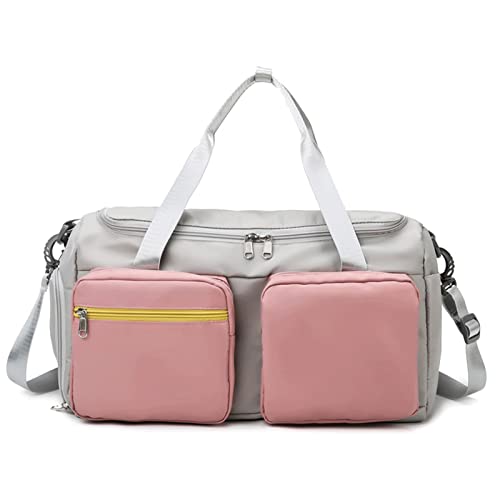 Sports -Reisetaschen, Männer Frauen Fitness Training Trockene Wet -Fitness -Taschen wasserdichte Reise -Umhängetaschen (Farbe: F, Größe: 24 * 26 * 45 cm) von LOKAXXZU