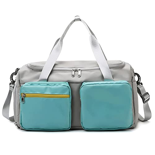 Sports -Reisetaschen, Männer Frauen Fitness Training Trockene Wet -Fitness -Taschen wasserdichte Reise -Umhängetaschen (Farbe: F, Größe: 24 * 26 * 45 cm) von LOKAXXZU