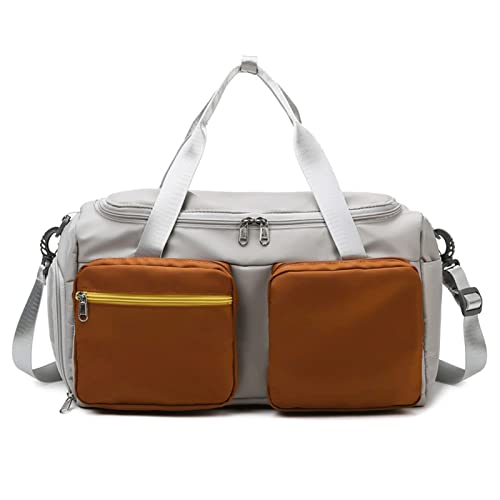 Sports -Reisetaschen, Männer Frauen Fitness Training Trockene Wet -Fitness -Taschen wasserdichte Reise -Umhängetaschen (Farbe: F, Größe: 24 * 26 * 45 cm) von LOKAXXZU