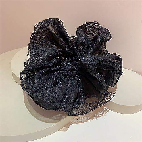 Süße Temperament Spitzenkante Organza Schicht Fairy Beauty Peng Peng Haarkopfschmuck (e) von LOKAXXZU