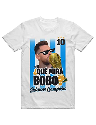 LOKOMOTO T-Shirt Argentinien Weltmeisterschaft 2022, Messi Weltmeister T-Shirt, Wir sind Champions., Champions, L von LOKOMOTO