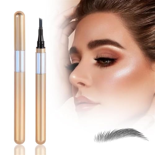 Magischer Augenbrauenstift, mit einem Applikator mit Mikro-Gabelspitze. 3D-wasserfester Microblading-Augenbrauenstift, Konturstift-Augenbrauenpinsel, der mühelos natürlich aussehende Brauen erzeugt(Co von LOKORI