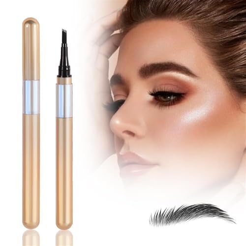 Magischer Augenbrauenstift, mit einem Applikator mit Mikro-Gabelspitze. 3D-wasserfester Microblading-Augenbrauenstift, Konturstift-Augenbrauenpinsel, der mühelos natürlich aussehende Brauen erzeugt(Co von LoKori