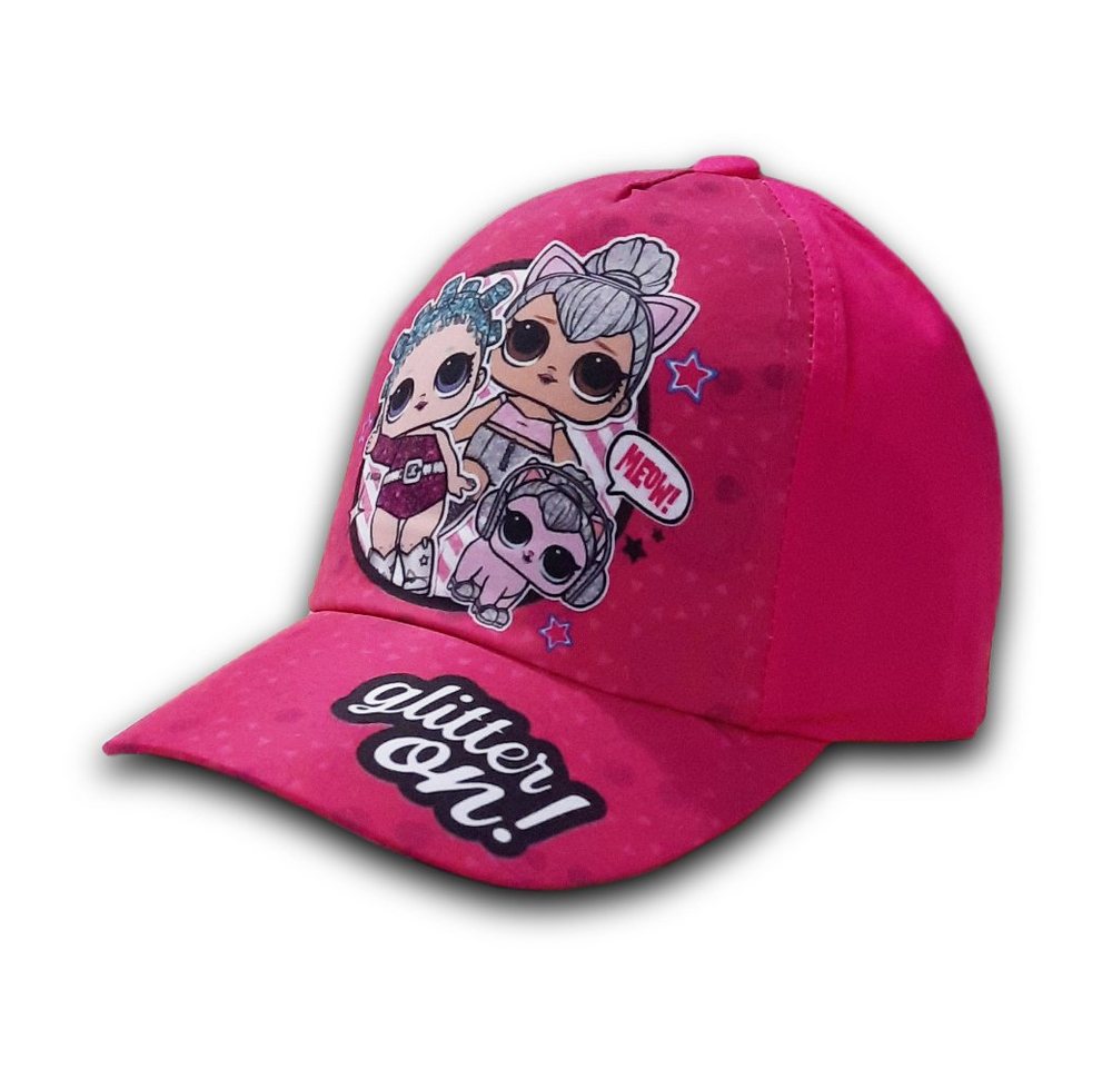 L.O.L. SURPRISE! Baseball Cap LOL Surprise Glitter ON! Kinder Mädchen Basecap Gr. 52 oder 54 cm Kopfumfang, in Rosa oder Pink von L.O.L. SURPRISE!