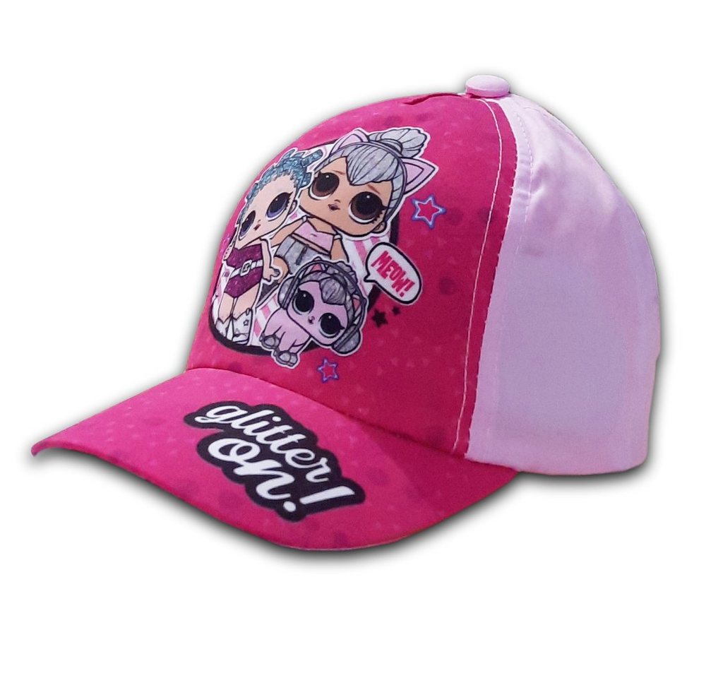 L.O.L. SURPRISE! Baseball Cap LOL Surprise Glitter ON! Kinder Mädchen Basecap Gr. 52 oder 54 cm Kopfumfang, in Rosa oder Pink von L.O.L. SURPRISE!