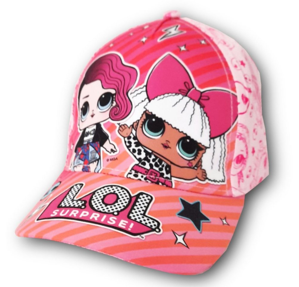 L.O.L. SURPRISE! Baseball Cap Kinder Baseball Kappe Gr. 52 oder 54, Weiß oder Rosa von L.O.L. SURPRISE!