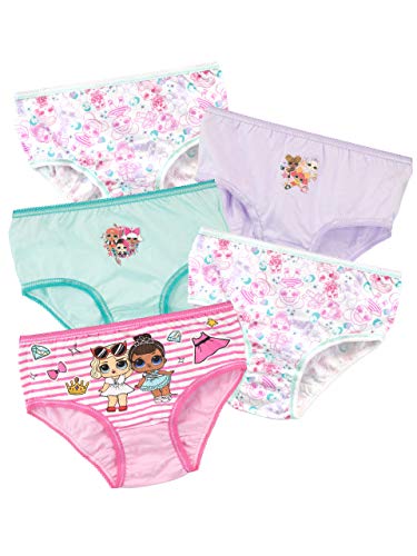 LOL Surprise Mädchen Unterwäsche Packung mit 5 Mehrfarbig 134 von L.O.L. Surprise!