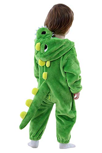 LOLANTA Drachen-Kostüm,Dinosaurier Baby Jungen Mädchen Onesie Jumpsuit Anzug Kostüm Verkleidung Geburtstags-Geschenk Weihnachts-Geschenk (12-17 Monate / 73-83 cm) von LOLANTA