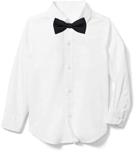 LOLANTA Jungen Langarmhemd Junior Oberhemd Oxford Hemden Kommunionhemd,Slim Fit (104/110) von LOLANTA