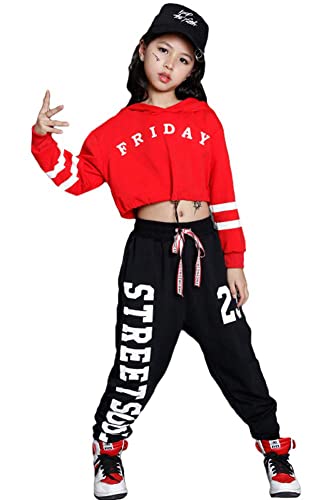 Hip Hop Kleidung Mädchen,Kinder Streetdance Klamotten Outfit von LOLANTA