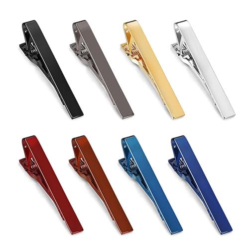 LOLIAS Krawattenklammern für Herren Krawattennadel Set Tie Clip Krawattennadeln Modische Retro Krawatte Hochzeitstag Business Krawattenklammern für Männer Geschäft Vatertagsgeschenke von LOLIAS